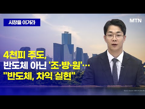 [시장을 이겨라] 4천피 주도, 반도체 아닌 '조·방·원'… "반도체, 차익 실현" / 머니투데이방송 (증시, 증권)