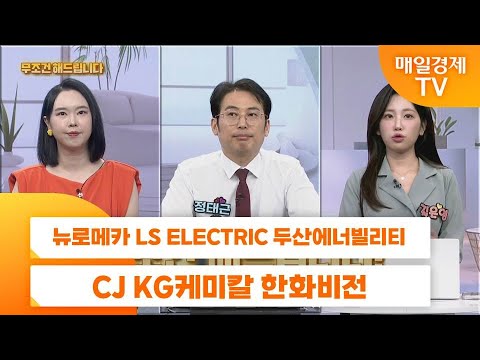 [친절한 종목상담 4989] 뉴로메카 LS ELECTRIC 두산에너빌리티 CJ KG케미칼 한화비전