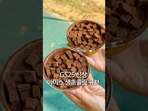 GS25 신상 아이스 생초콜릿 큐브