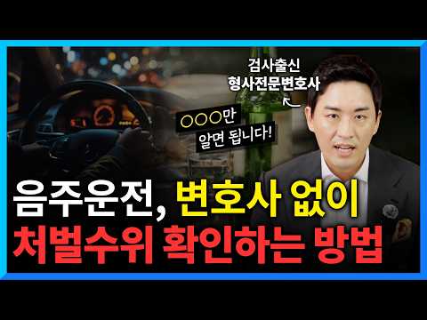 변호사 없이 음주운전 벌금, 처벌 여부 확인하는 방법 (#형사전문변호사)