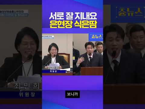 의원들 싸우지 말고 친하게 지내요 ㅋㅋ #은현장 #국정감사 #가세연 #최민희
