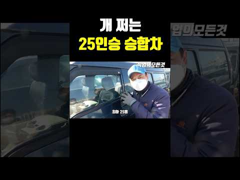 개 쩌는 25인승 승합차