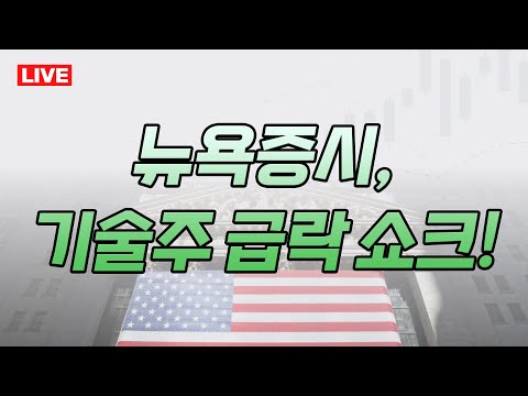 [라이브] 뉴욕증시, 기술주 급락 쇼크! [장우석 미주미 부사장] [김준형 미주미 연구원] #미주미 #뉴욕증시 #기술주