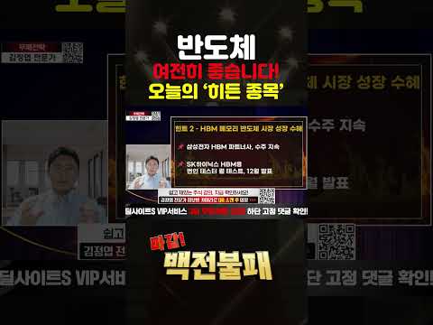 삼성전자 조정은 기회? 반도체 '이 주식' 꼭 보세요!