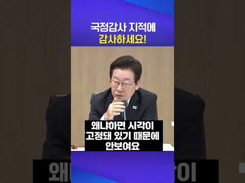 이것이 대통령 마인드 #국정감사 #지적