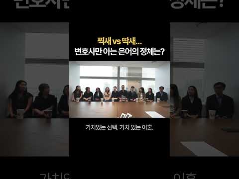 찍새 vs 딱새… 변호사만 아는 은어의 정체는? | 법무법인 새움