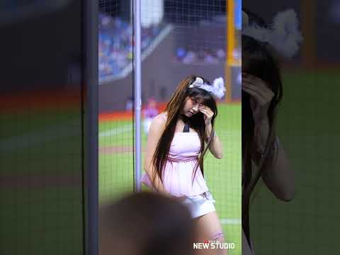" 눈에 뭐가 들어갔나..."  걱정되는 이주은 치어리더 250615