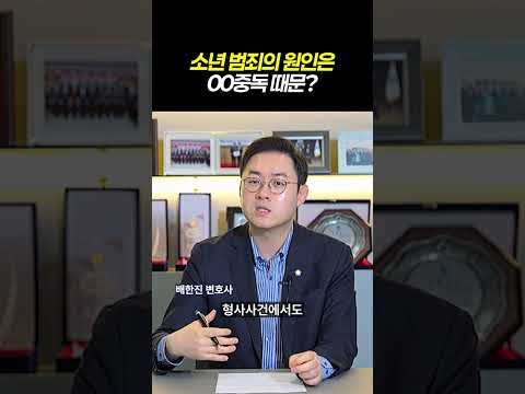 소년범죄의 원인은 00중독 때문이다?!｜카메라등이용촬영죄｜검사출신 형사전문변호사 배한진