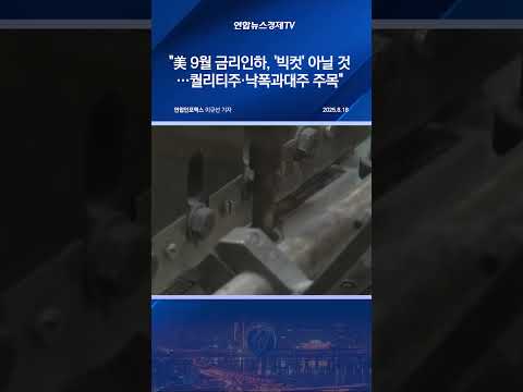 "美 9월 금리인하, '빅컷' 아닐 것…퀄리티주·낙폭과대주 주목"