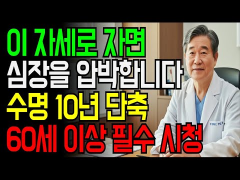 60세 이후 절대 하면 안 되는 수면 자세 5가지｜단 하나의 황금 자세｜이렇게만 바꿔도 수면의 질이 완전히 달라집니다