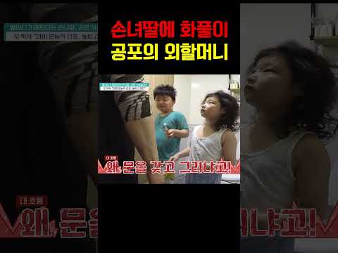 손녀딸 금쪽이한테 화풀이 외할머니 공포 육아법 #금쪽같은내새끼