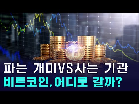 개미는 팔고, 기관은 사고...비트코인 왜 안 오를까?