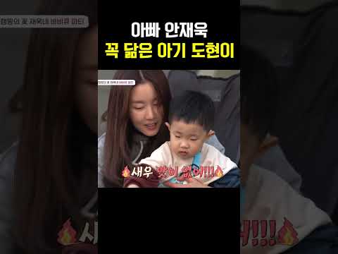 입맛까지 아빠 안재욱 꼭 닮은  아기 도현이 #아빠는꽃중년