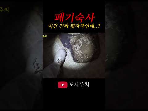 폐기숙사에서 발견한 핏자국.. 무슨 일이 있던 거야?