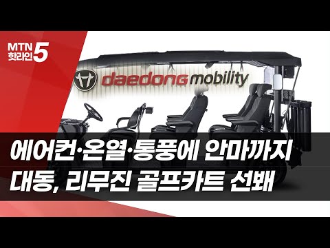 에어컨은 기본, 온열·통풍에 안마까지…대동, 프리미엄 골프카트 시장 '정조준' / 머니투데이방송 (뉴스)