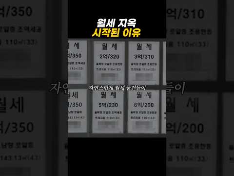 월세 지옥 시작된 이유