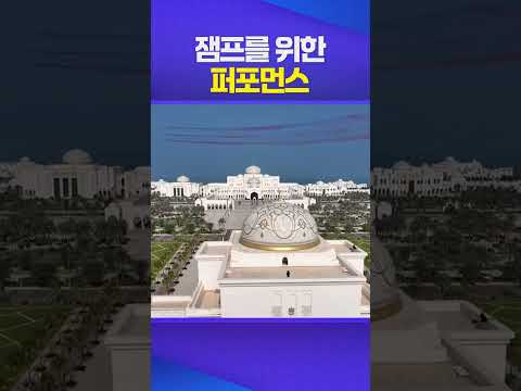 잼프를 향한 최고의 예우 #이재명 #uae #대통령 #국빈 #환영회 #퍼포먼스