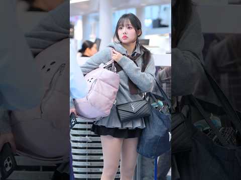 일본 공항에서 강수경(Kang SooKyung[姜秀京])치어리더