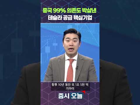 중국 99% 의존도 박살낸 테슬라 공급 핵심기업