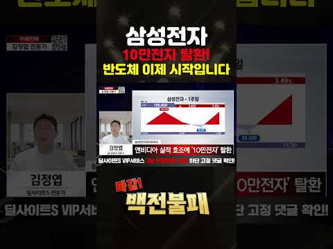 삼성전자 주가 10만전자 탈환! 주가 전망은?