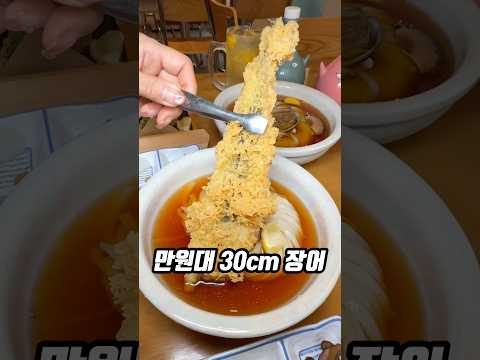 만 원대 30cm 통장어 우동?