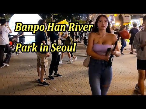 [4K] 서울의 반포 한강 공원의 야시장은 이 가을에 가시면 더욱 더 좋으실거에요  # 반포 한강 공원 # 한강 # 서울 # 한국
