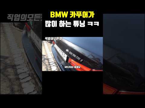 bmw 카푸어가 많이 하는 튜닝 ㅋㅋ