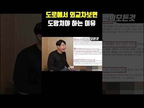 도로에서 외교차보면 도망쳐야 하는 이유