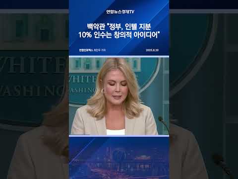 백악관 "정부, 인텔 지분 10% 인수는 창의적 아이디어"