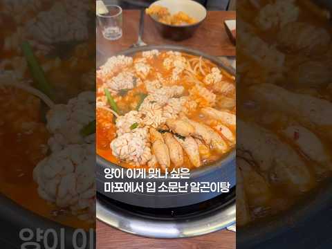 이거 레알 2인분임! #맛집 #맛집소개유투버 #한국의맛 #shortsvideo #food #seoulfood #서울맛집 #알곤이탕 #마포맛집 #해장