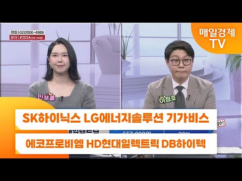 [친절한 종목상담 4989] SK하이닉스 LG에너지솔루션 기가비스 에코프로비엠 HD현대일렉트릭 DB하이텍