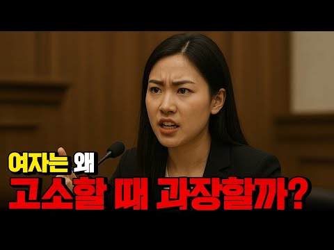 여자는 왜 고소할 때 과장할까?
