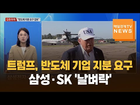 [집중취재] 트럼프, 반도체 기업 지분 요구…삼성·SK '날벼락'