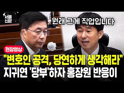 "원래 당연히 공격할 수 있는 겁니다"...지귀연 '친절히' 당부하자 홍장원 답변하길