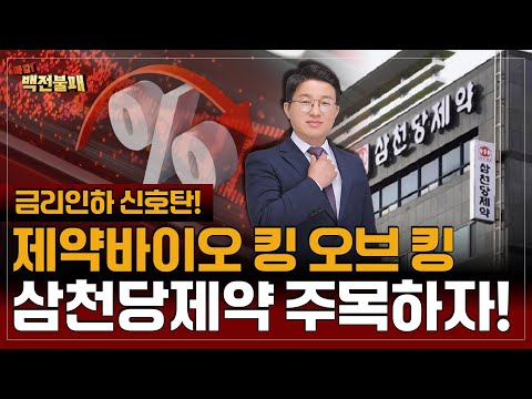 삼천당제약 금리인하 시작되면 잡을 수 없습니다! 비만치료제 대장 삼천당제약 주가 대응 전략은?