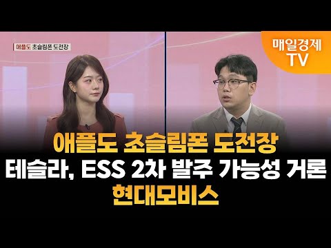 [주도주 투자] 애플도 초슬림폰 도전장·테슬라, ESS 2차 발주 가능성 거론·현대모비스 / 조범수의 주도주 투자 / 매일경제TV