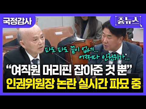 [국정감사] 파도 파도 끝이 없는 논란...충격적인 인권위원장의 언행 #국회 #인권위 #안창호