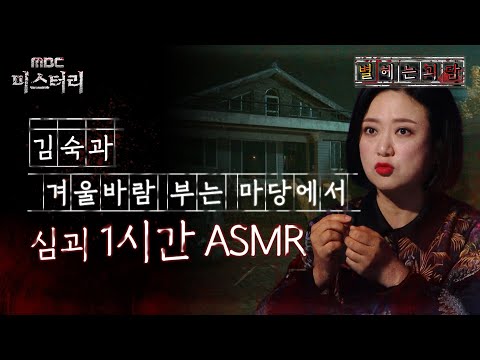 [별 헤는 괴담] 김숙과 겨울바람 부는 마당에서 심괴 1시간 ASMR #심괴 #어둑시니 #midnight #horrorstory MBC211209방송
